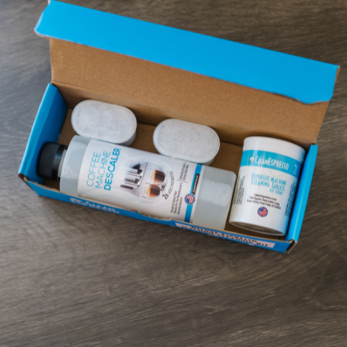 Breville Compatible Espresso Machine Cleaning Kit - 40 Cleaning Tablets, 2 Espresso Machine Water Filters, 2-Use Descaler Bottle